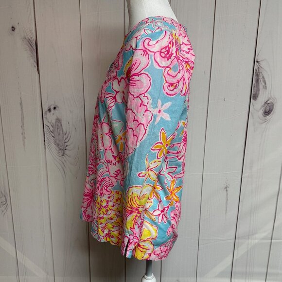 Lilly Pulitzer Amelia Island Tunic Top – Lolita Breakwater Blue, Sz S, EUC - Picture 3 of 10